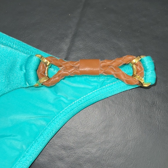 ViX by Paula Hermanny Monaco Detail Full Jade Bikini Bottoms Sz XS - NWT! - Picture 3 of 11